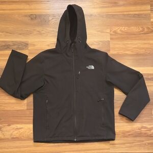 The North Face Men's Black Hooded Windwall Jacket. Sz Large.